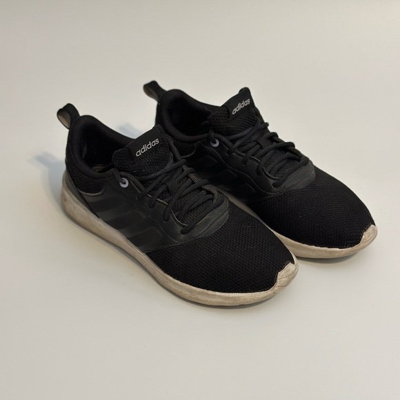 adidas Shoes - Adidas Cloudfoam Comfy Black Trainers Size 5.5